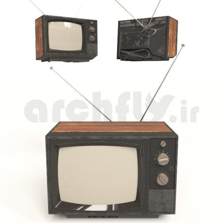 مدل سه بعدی تلویزیون و سیستم صوتی_016