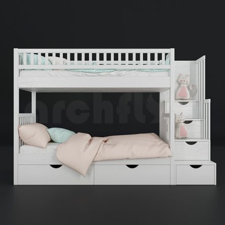 مدل سه بعدی ست اتاق خواب کودک_059
