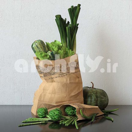 مدل سه بعدی سبزیجات 107