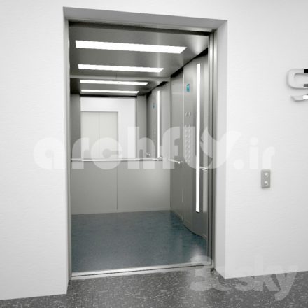 مدل سه بعدی آسانسور_پله برقی_016