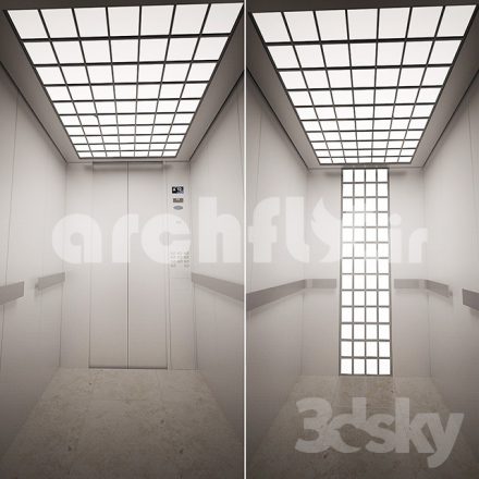 مدل سه بعدی آسانسور_پله برقی_010