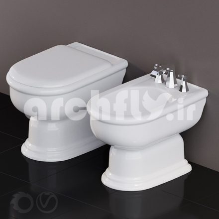 مدل سه بعدی کاسه توالت_004
