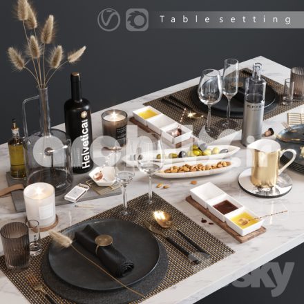 مدل سه بعدی میز غذاخوری_052