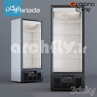 مدل سه بعدی یخچال فروشگاهی 061