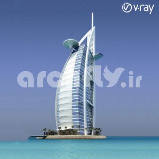 مدل سه بعدی برج العرب دبی 066