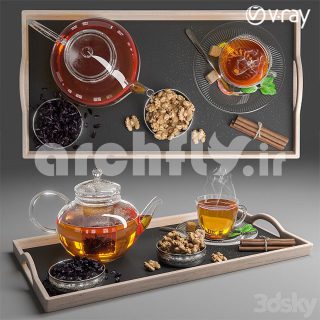 مدل سه بعدی ست چای 303