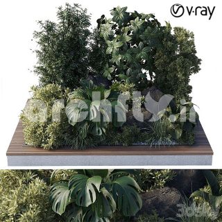 مدل سه بعدی گل و گیاه 1037