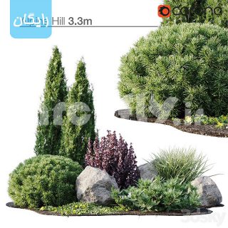 مدل سه بعدی رایگان گل و گیاه 1038