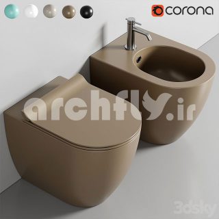 مدل سه بعدی توالت فرنگی 030