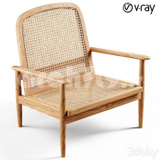 مدل سه بعدی صندلی چوبی 1854