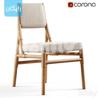 مدل سه بعدی صندلی چوبی 2194
