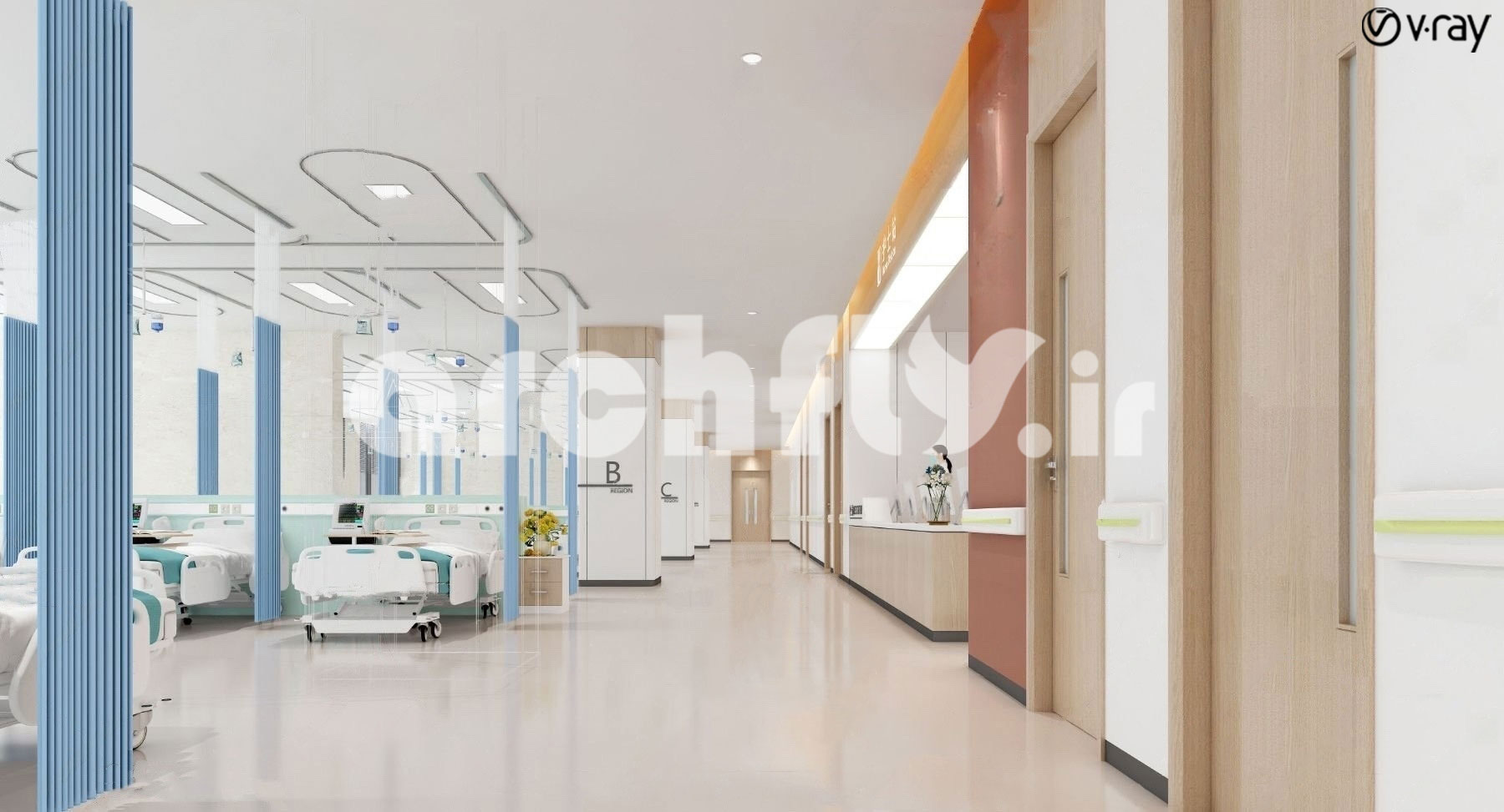 پکیج صحنه های داخلی تریدیمکس بیمارستان