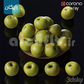 مدل سه بعدی سیب 3026