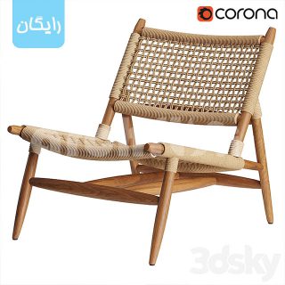 مدل سه بعدی صندلی چوبی 4142